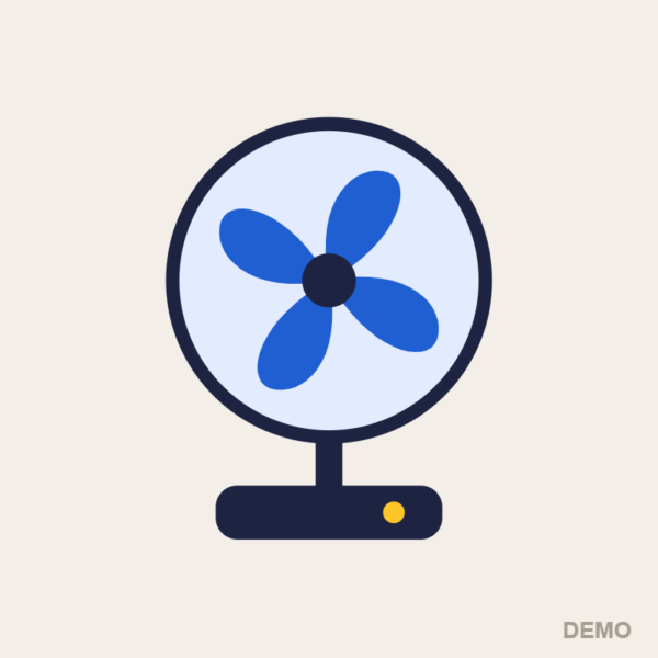 Rechargeable Stand Fan 16″